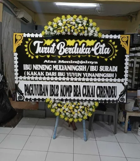 Papan Bunga Duka De Park Bsd